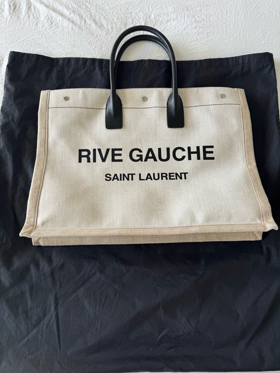 Saint Laurent Handbags - Saint Laurent Rive Gauche Tote with Black Handles